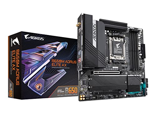 GIGABYTE Gigabyte AM5 B650M AORUS Elite AX - DDR5 2xM.2 DP HDMI