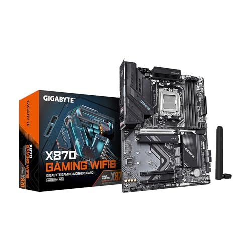 GIGABYTE X870 Gaming WIFI6 AM5 LGA 1718, ATX, DDR5, 3X M.2, PCIe 5.0, USB4, WiFi 6, 2.5GbE LAN, EZ-Loquet