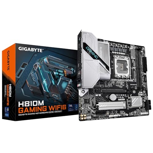GIGABYTE Carte mère MB6738 H810M Gaming WIFI6 Micro-ATX avec chipset Intel H810