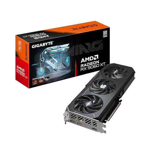 GIGABYTE Radeon RX 9060 XT Gaming OC 8G Carte Graphique PCIe 5.0 8 Go GDDR6 GV-R9060XTGAMING OC-8GD Carte vidéo