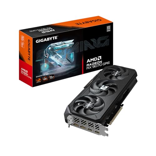 GIGABYTE Gaming Radeon RX 9070 GRE Carte Graphique GDDR6 PCI Express 5.0 ATX GV-R907GREGAMING OC-12GD 12 Go