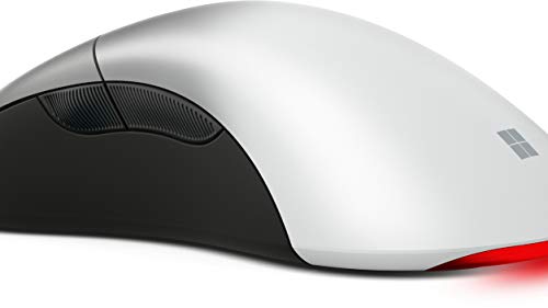 Microsoft – Pro IntelliMouse – Souris filaire Bureautique et Gaming pour PC, ordinateurs portables, compatible Windows, macOS (Rétroéclairage RGB, 16000 DPI) – Shadow White (NGX-00002)