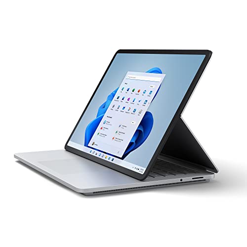 Microsoft Surface Laptop Studio Ordinateur portable tactile 14,4 (Intel® Core i7-11370H, 32 Go RAM, 1 To SSD, GeForce RTX 3050 Ti, Windows 11) Platine