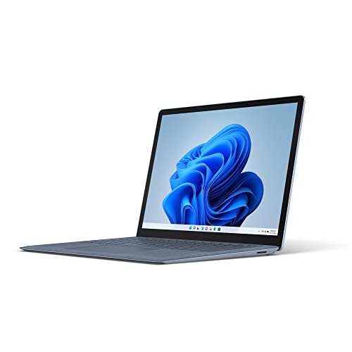 Microsoft Surface Laptop 4 - Ordinateur Portable (Windows 11, écran tactile 13.5 , Processeur Intel Core i5, 8 Go RAM, 512 Go SSD, Clavier Français AZERTY) - Bleu Glacier, finition Alcantara