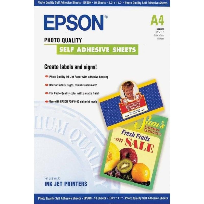 Epson Papier Autoadhésif Spécial A4 Epson 10 Unidades