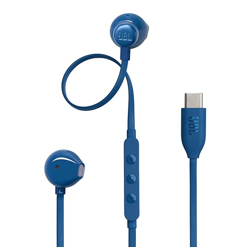 JBL Auriculares JBL Tune 305C filaires USB-C Hi-Res avec micro Blue