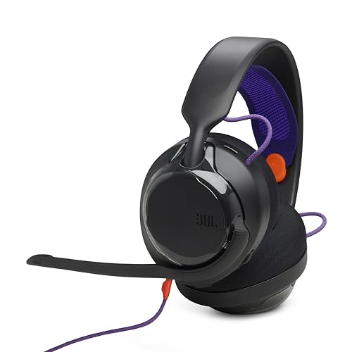 JBL Quantum 250 Casque de Jeu Multi-Plateforme avec Câble, Noir