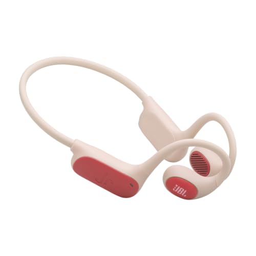 JBL Junior Free, Casque sans Fil Open-Ear Enfants, léger et Durable, autonomie Jusqu’à 10 h, contrôle Parental, Technologie JBL OpenSound et Safe Sound pour protéger l’Audition des Enfants, Peach