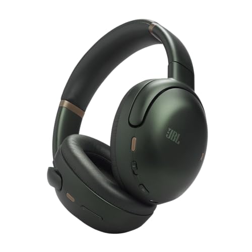 JBL Tour One M3, Casque Bluetooth sans Fil Supra-auriculaire, réduction adaptative du Bruit, 70 h d’autonomie, Confort Optimal, Son JBL Spatial 360, Suivi des mouvements, Compatible USB-C, Vert