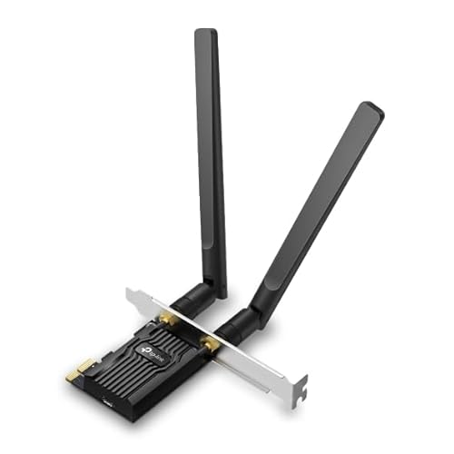 TP-Link Archer TX10E PCIe Adaptateur WiFi 6 AX900 Mbps, Carte réseau pour PC Fixe avec Bluetooth 5.3, MU-MIMO, OFDMA, WPA3, Double antenne, Prend en Charge Windows 10 11