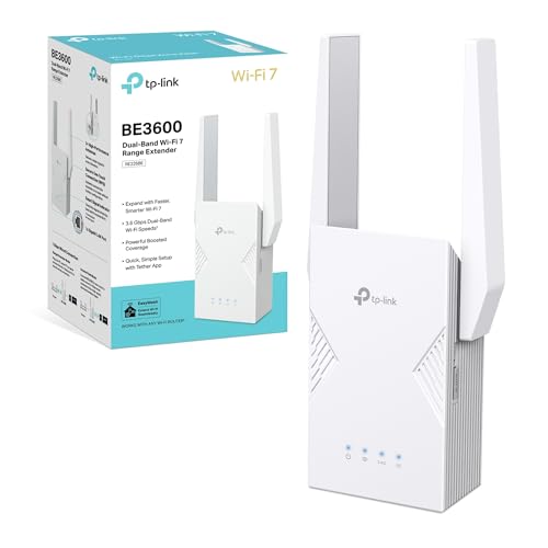 TP-Link Répéteur WiFi 7 Puissant 3600 Mbps, EasyMesh, RE225BE
