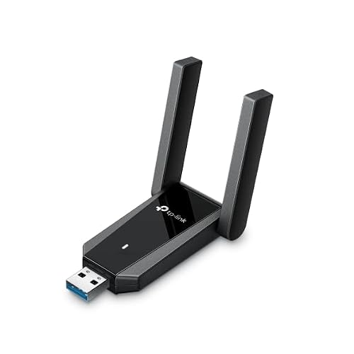 TP-Link Archer T5U Plus Clé Wi-FI pour PC, Adaptateur USB Double Bande AC1300, 2 antennes externes à Gain élevé, USB 3.0, MU-MIMO, WPA3, pour Bureau et Configuration de Voyage