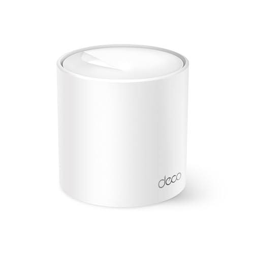 TP-Link Deco X1500 Mesh WiFi AX1500 Mbps, Double Bande, Wi-FI 6, 2 Ports Gigabit, HomeShield, 2 × 2 MU-MIMO, OFDMA, 2 antennes intérieures, Beamforming, Latence Ultra Basse, Couvert jusqu'à 190 m2, 1