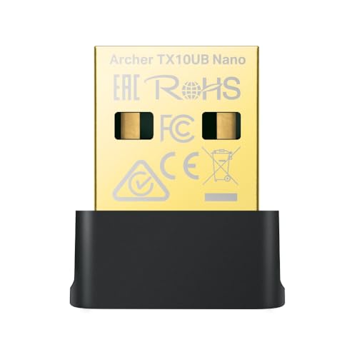 TP-Link Archer TX10UB Nano AX900 Nano Wi-Fi 6 Adaptateur USB Bluetooth 5.3, latence plus faible, efficacité plus élevée et moins de congestion, sécurité avancée avec WPA3
