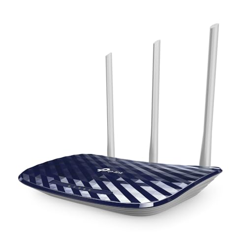 TP-Link Routeur 750 Mbps Wi-FI Bi-Bande 300 Mbps en 2.4 GHz, 433 Mbps en 5 GHz, 5 Ports Ethernet (Archer C20 V4.0)
