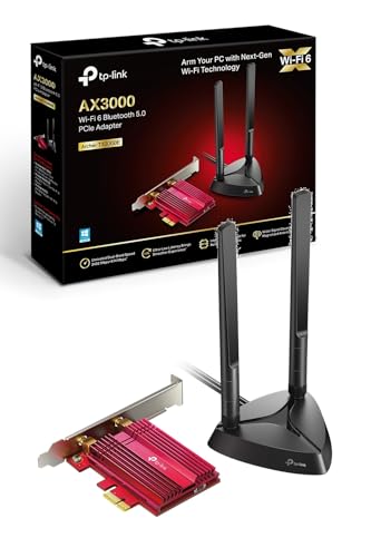 TP-Link Carte WiFi 6 PCIe AX3000 avec Bluetooth 5.3, Archer TX3000E