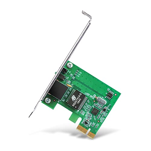 TP-LINK Carte WiFi PC Adaptateur PCI Express (PCIe), PCIe 32 Bits 10 100 1000 Mbps RJ45 Port, IEEE 802.3X Flow Control, Compatible avec Win 11 10 8.1 8 7 Vista XP, TG-3468