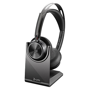 Poly Casque sans fil Poly Voyager Focus 2 UC avec support Black