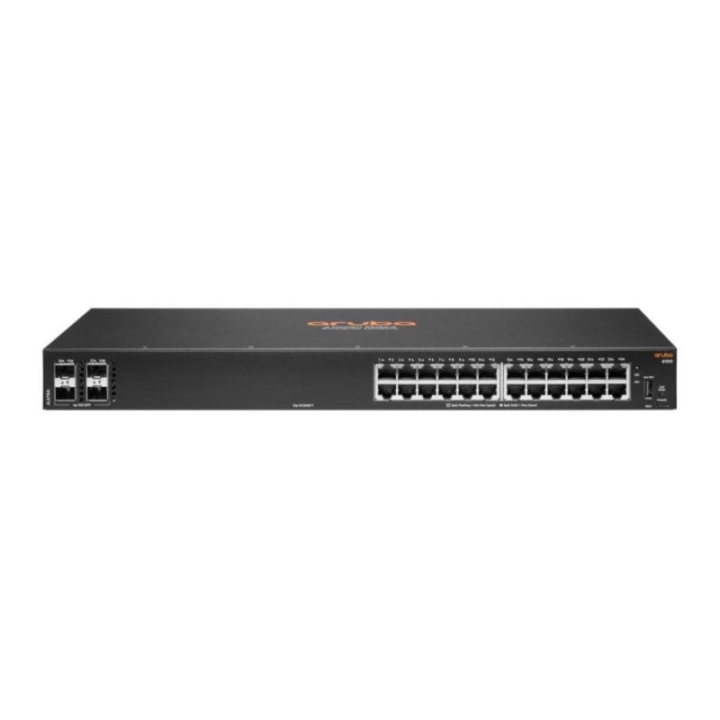 HPE Gestionné HPE Aruba 6100 24G 4SFP , Commutateur L3, Ethernet Gigabit, 1U