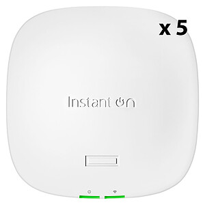 HPE Point d'accès HPE Networking Instant On AP21 Wi-Fi 6 Pack de 5 Dual Radio