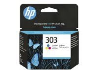 HP 303 - couleur (cyan, magenta, Yellow) - original - cartouche d'encre