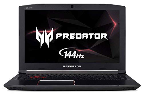 Acer Predator Helios 300 Gaming Laptop, 15.6 FHD IPS w 144Hz Refresh Rate, Intel 6-Core i7-8750H, Overclockable GeForce GTX 1060 6GB, 16GB DDR4, 256GB NVMe SSD, Aeroblade Metal Fans PH315-51-78NP