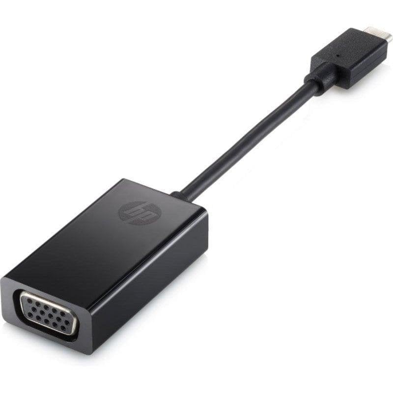 HP Adaptateur USB-C vers VGA HP 4SH06AA 2560x1600 60Hz 7,6 cm Black