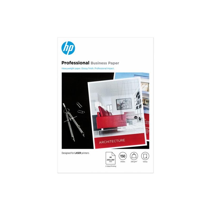 HP Papier pour imprimante laser HP Professional Brillant FSC A4 200 g m² 150 feuilles