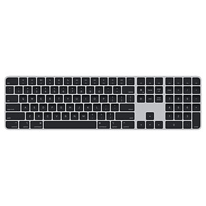 Apple Magic Keyboard avec Touch ID et pave numerique Black US MMMR3LB A
