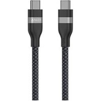 de charge tressé USB Type C 1.8 m 240 W Black