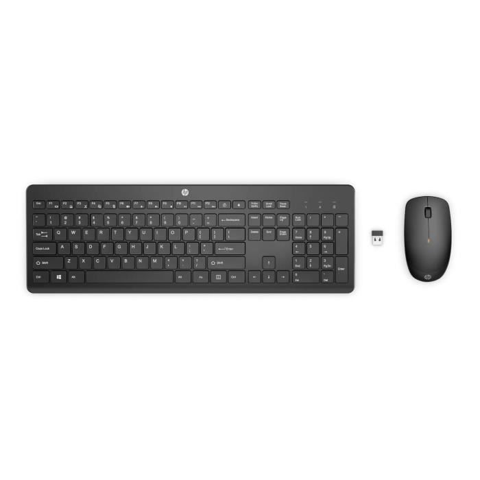 Ensemble Clavier Souris sans fil HP 230 AZERTY