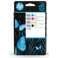 HP 932 933 (6ZC71AE) - Pack de 4 cartouches d encre Black Cyan Magenta Yellow