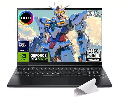 Acer Predator Helios Neo 16S Ordinateur portable de jeu - 16 OLED 2560 x 1600 WQXGA 240 Hz, Intel Core Ultra 9 275HX jusqu'à 5,4 GHz, GeForce RTX 5070 Ti, 5 Go Ethernet, Wi-Fi 6E, Bluetooth, avec