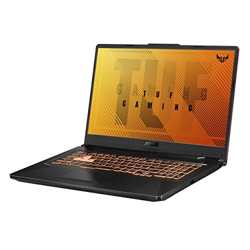 ASUS TUF Gaming F17 Ordinateur portable de jeu, écran IPS FHD 17,3 144 Hz, Intel Core i5-10300H, GeForce GTX 1650 Ti, 8 Go DDR4, SSD PCIe 512 Go, clavier RGB, Windows 10, Noir FX706LI-ES53