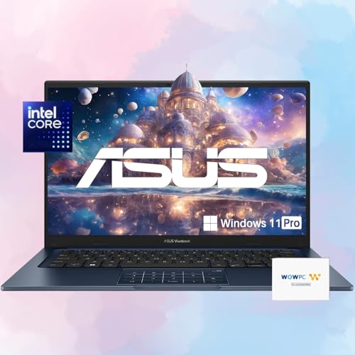 ASUS VivoBook Ordinateur portable | 40 Go de RAM | Stockage SSD PCIe de 1 To | Écran FHD 14 pouces | Processeur Intel 12ème génération 6 cœurs | Bluetooth | HDMI | Fin et léger | Windows 11 Pro | Avec