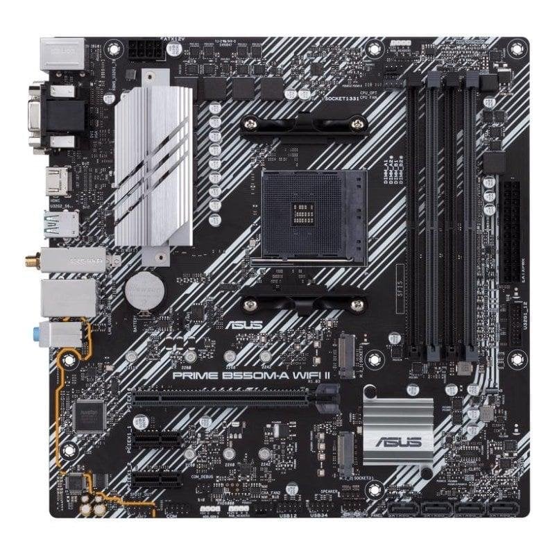 Asus Carte mère ASUS PRIME B550M-A WIFI II B550 AM4 DDR4 Micro ATX WiFi 6 RGB
