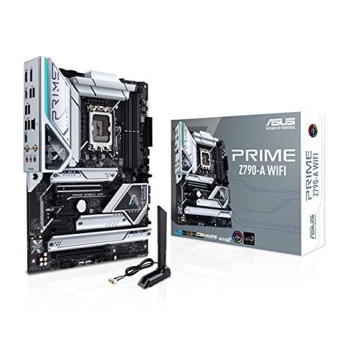 ASUS PRIME Z790-A WIFI – Carte mère Intel LGA 1700 ATX (16 1 DrMOS, PCIe 5.0, 4 x M.2, DDR5, Intel WIFI 6E, 2.5 Gb LAN, HDMI, Display Port, USB 3.2 Gen 2x2 Type-C, Thunderbolt, USB4)