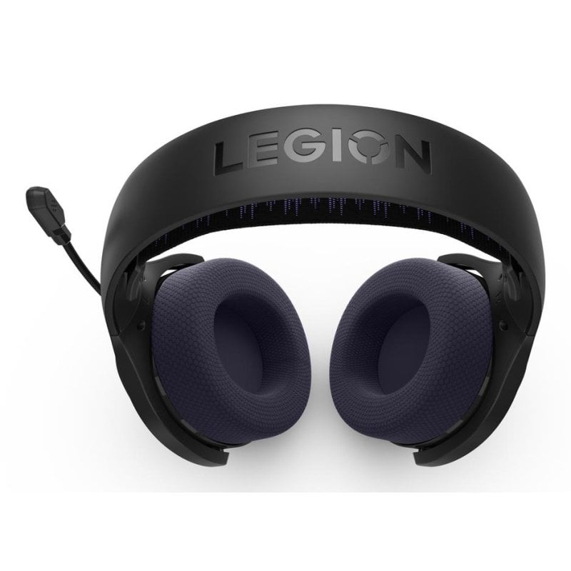 Lenovo Auriculaires Lenovo Legion H410 sans fil Bluetooth Gaming micro casque Black Purple