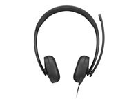 Lenovo Casque Lenovo VoIP Headset 5000 filaire USB-C avec réduction de bruit pour bureau Black