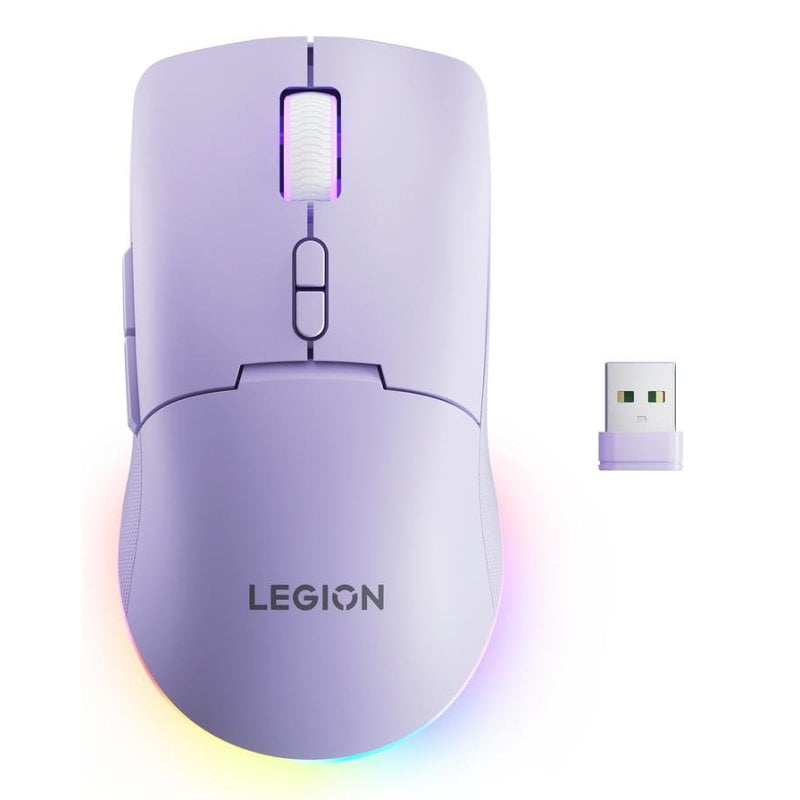 Lenovo Ratón Lenovo Legion M220 Ambidextre RF Wireless Bluetooth 5000 DPI Purple