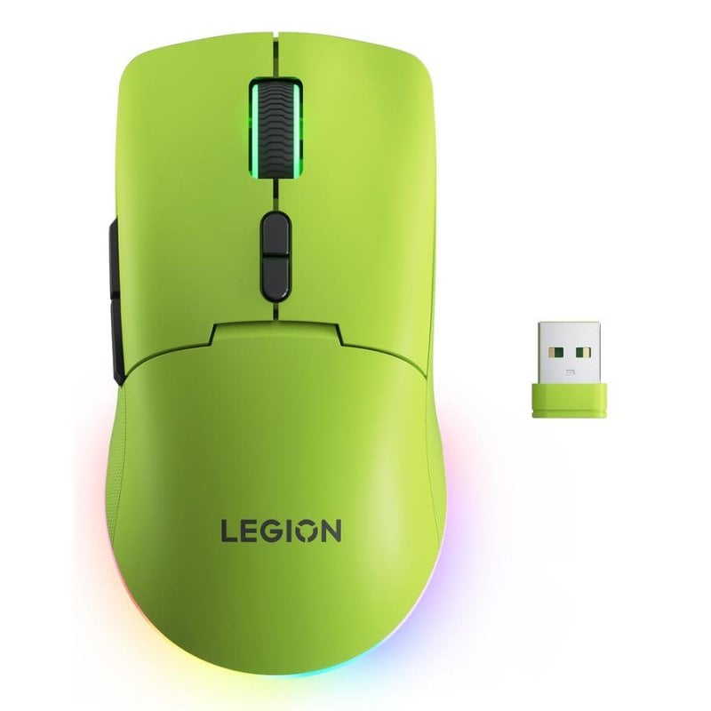 Lenovo Souris Lenovo Legion M220 Ambidextre RF Bluetooth USB-C 5000 DPI Verte