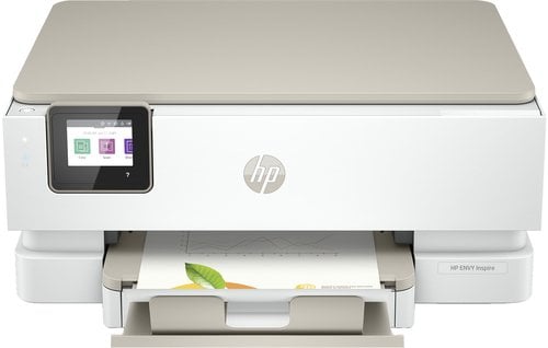 Imprimante multifonction Tout-en-un HP Envy Inspire 7224e White et beige Eligible a instant ink