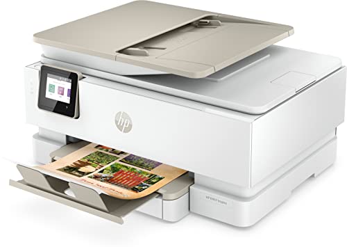 Imprimante multifonction Tout-en-un HP Envy Inspire 7924e White et beige 9 mois d’Instant ink inclus avec HP