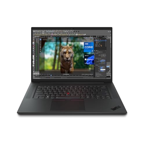Lenovo ThinkPad P1 Gen 5 Ordinateur portable professionnel, écran FHD de 16 , Intel Core i7-12700H, NVIDIA RTX A1000, 16 Go de RAM DDR5, 512 Go SSD, Ko rétroéclairé, lecteur d'empreintes digitales