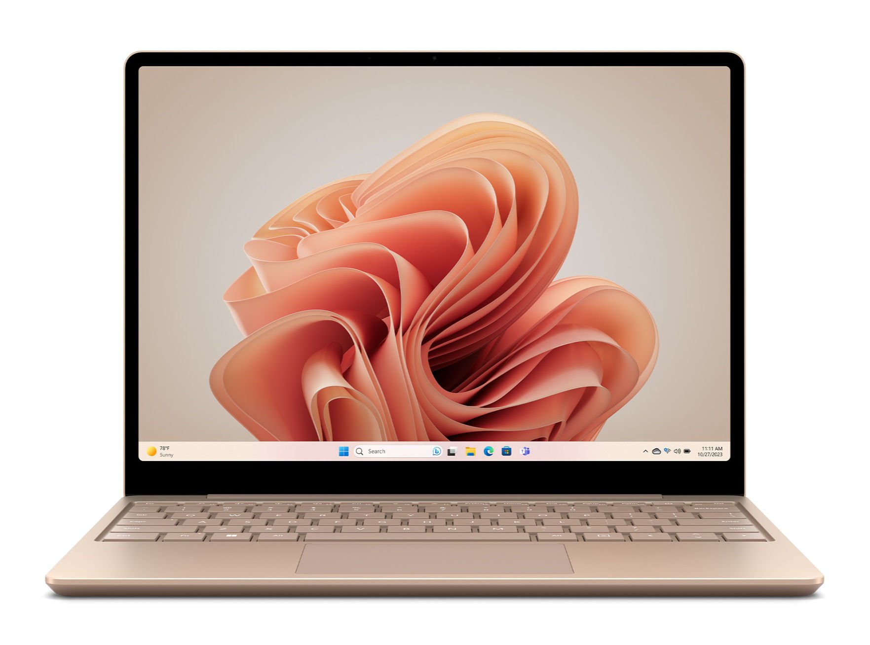 Microsoft Surface Laptop Go 3 Windows 11 ecran Tactile 1245 Intel Core i5 16 Go RAM 256 Go SSD Sable Clavier AZERTY francais L ordinateur Portable Surface Le Plus leger