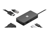 Microsoft Hub de voyage USB-C pour portables Microsoft Surface avec Ethernet HDMI VGA