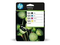 HP 924 - pack de 4 - cyan, magenta, Yellow, Black - original - cartouche d'encre