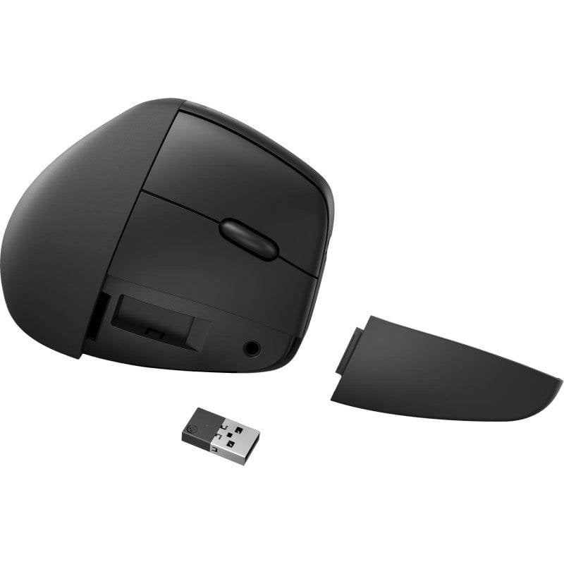 HP Ratón HP 925 Ergonomique Vertical Sans Fil 4000 DPI Black Repose-Poignet