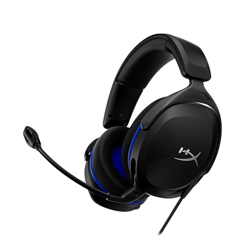 HyperX Cloud Stinger 2 Core pour PlayStation, Casque Gaming Filaire PS5 PS4, Haut parleurs 40 mm, Micro antibruit avec Mute par pivotement, Commandes Audio sur Casque, Léger, Noir