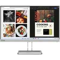 Lenovo Écran Lenovo 23,8 pouces 1080p 100 Hz IPS FreeSync Grey Cloud Grey Haut-parleurs